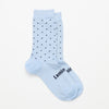 Merino Wool Crew Socks for Children in Blue and Navy Spot - The Woolly Brand
