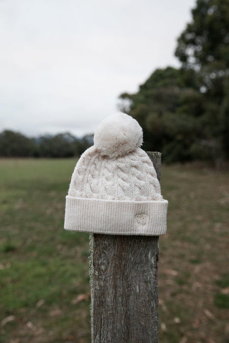 Merino Classic Cable Knit Beanie - The Woolly Brand