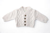Merino Classic Cable Knit Merino Wool Cardigan - The Woolly Brand