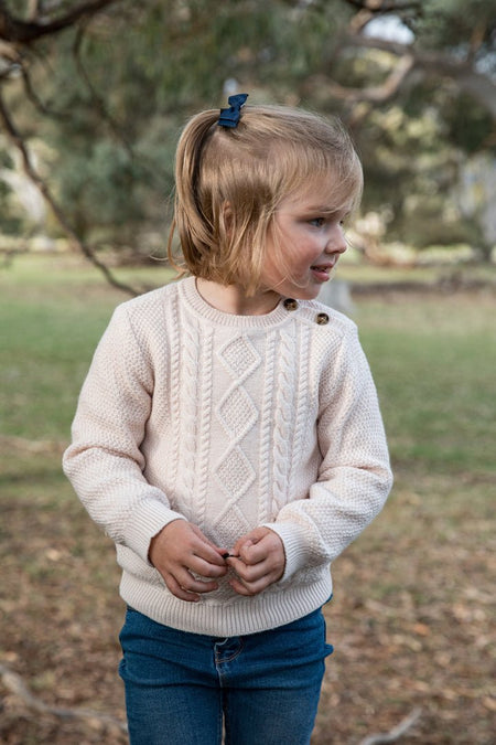 Merino Classic Cable Knit Merino Wool Jumper - The Woolly Brand