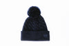 Midnight Classic Cable Knit Beanie - The Woolly Brand