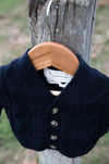 Midnight Classic Cable Knit Merino Wool Cardigan - The Woolly Brand