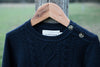 Midnight Classic Cable Knit Merino Wool Jumper - The Woolly Brand