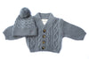 Storm Classic Cable Knit Cardigan-Beanie BUNDLE - The Woolly Brand