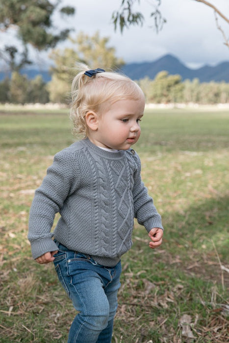 Storm Classic Cable Knit Merino Wool Jumper - The Woolly Brand