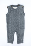 Storm Classic Cable Knit Merino Wool Overalls - The Woolly Brand